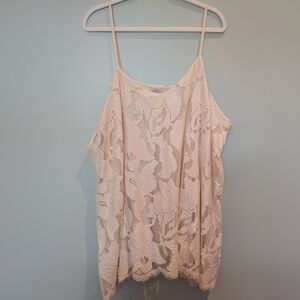 LOGO by Lori Goldstein Pink Boxy Camisole